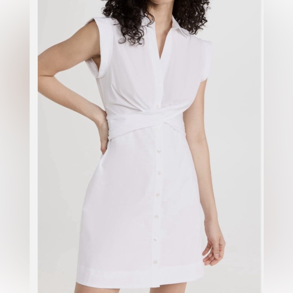 Veronica Beard Nagano Shirtdress white size 0